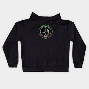 Apollo 14 Neon Retro Design Kids Hoodie